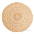 Round Circle Natural Fiber Area Rug Floor tapete